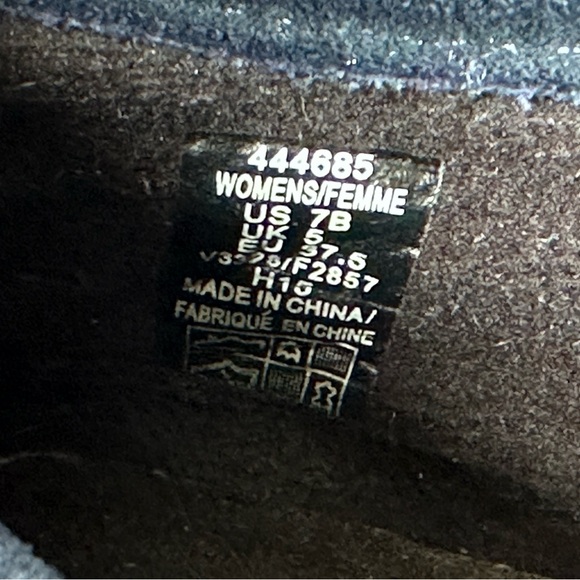 Lands End Quilted Suede Women’s Loafers Casual Zippered Slip On Dark Blue Sz 7B - Picture 7 of 7